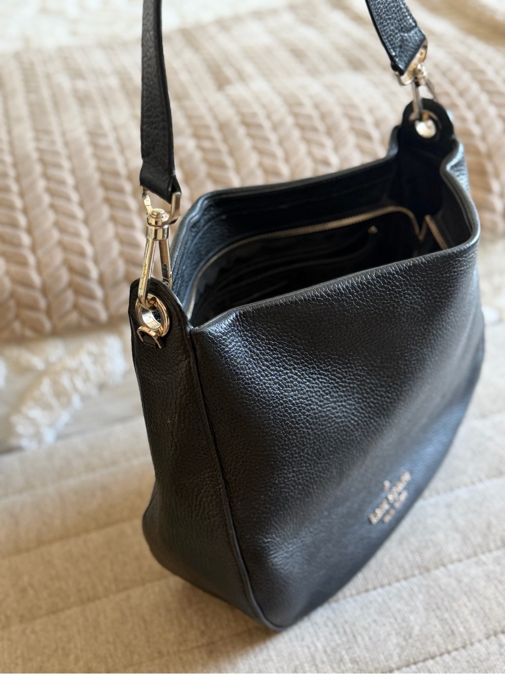 kate spade Black Pebbled Leather Shoulder Bag - Picture 2 of 10